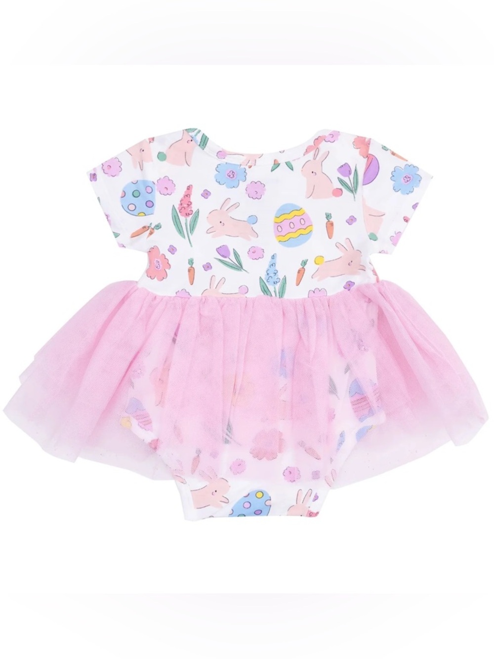 Angel Dear Bamboo Easter Bunnies Twirly Tutu Bodysuit Dress - NWT